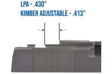 Image of Evolution Gun Works Leupold DeltaPoint Pro Sight Mount, JPoint, Redfield Accelerator, and Optima, Kimber Adjustable, 49412