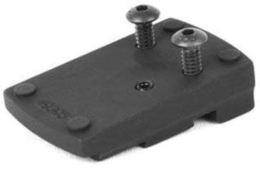 Image of Evolution Gun Works Leupold DeltaPoint Pro Sight Mount, JPoint, Redfield Accelerator, and Optima, S&amp;W 1911 Adjustable, 1.604in, Aluminum, Matte Black Hardcoat, 49395