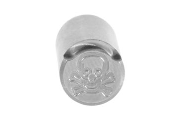 Image of Evolution Gun Works Monogrammed Spring Plug - Skull & Crossbones, Stainless, 98038