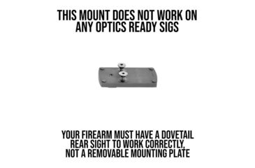 Image of Evolution Gun Works Vortex Viper/Venom fits Burris FastFire and Docter Sight Mount for Sig P220-229, 320, 1.811 in, Aluminum, Matte Black Hardcoat, 49318