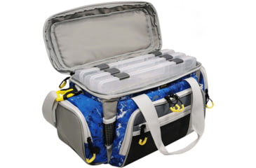 Image of Evolution Outdoor 5007 Pro-Angler Zerust Tackle Bag, Includes 3 Trays, Kinetic Blue, FL30001