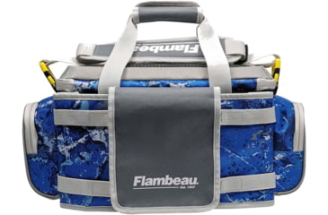 Image of Evolution Outdoor 5007 Pro-Angler Zerust Tackle Bag, Includes 3 Trays, Kinetic Blue, FL30001