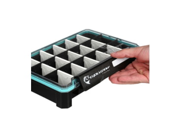 Image of Evolution Outdoor Ballistix 3.6 Tray, Black clear, 3600 sz tackle tray, BLX36