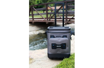 Image of Evolution Outdoor Design EVO Leak Proof Rolling Cooler, Gray/Black, 25qt, 25001-EV