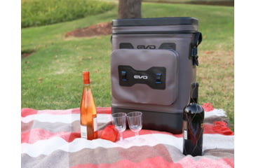 Image of Evolution Outdoor Design EVO Leak Proof Rolling Cooler, Gray/Black, 25qt, 25001-EV