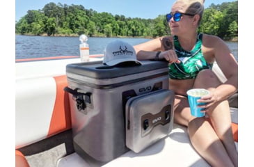 Image of Evolution Outdoor Design EVO Leak Proof Rolling Cooler, Gray/Black, 50qt, 25000-EV