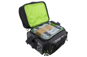 Image of Evolution Outdoor Large Mouth Pro Performance Tackle Bag, Mossy Oak Elements / Grey / White / Green, 13.5in x 16in x 11.50in, 31020-EV