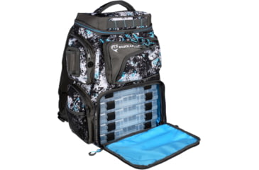 Image of Evolution Outdoor Largemouth 3600 Tackle Backpack, Includes 3 Trays, Quartz Blue, 34010-EV