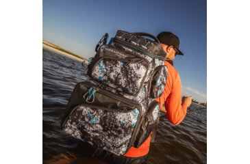Image of Evolution Outdoor Largemouth 3600 Tackle Backpack, Includes 3 Trays, Quartz Blue, 34010-EV