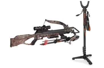 Image of Excalibur Crossbow Matrix 355 Crossbow, w/Tact-Zone Scope RT Xtra, 3500 W/ Vanguard Veo Shooting Stick