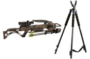 Image of Excalibur Crossbow Matrix Bulldog 400, Crossbow RT Xtra TactZone Pkg, 4400 W/ Vanguard Quest Tripod