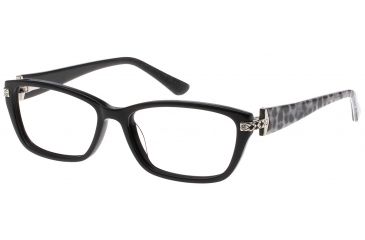 Image of Exces Princess 128 Single Vision Prescription Eyeglasses, Black Leopard Frame, EXP128109SV