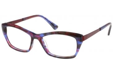 Image of Exces 3129 Progressive Prescription Eyeglasses, Plum/Burgundy Frame, EX3129830PR