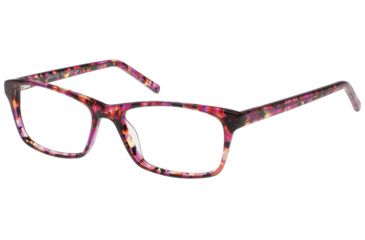 Image of Exces 3135 Single Vision Prescription Eyeglasses, Rose-Wine Mottle Frame, EX3135531SV