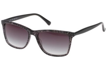 Image of Exces Ava Bifocal Prescription Sunglasses, Black/Grey Green Animal Frame, EXAVA636BI