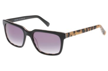 Image of Exces Emma Progressive Prescription Sunglasses, Black/Gold/Leopard Frame, EXEMMA223PR