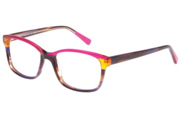 Image of Exces 3147 Eyeglasses, Women's, Magenta-Cognac-Violet, 53-16-142, EX3147102