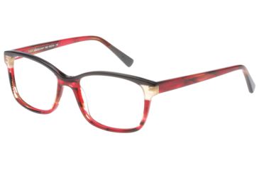 Image of Exces 3147 Eyeglasses, Women's, Black-Crystal-Red, 53-16-142, EX3147103