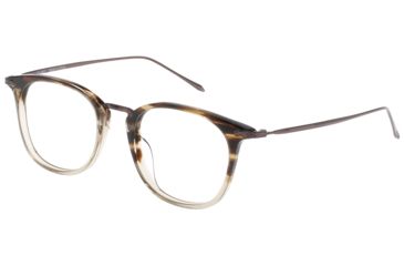 Image of Exces Slim Fit 10 Eyeglasses, Mens, Brown-Black, 49-21-145, SF10255