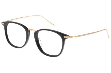Image of Exces Slim Fit 10 Eyeglasses, Mens, Black, 49-21-145, SF10501