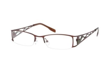 Image of Exces Eyeglasses 3057 with Rx Prescription Lenses, Select Frame Color Brown-Green Frame