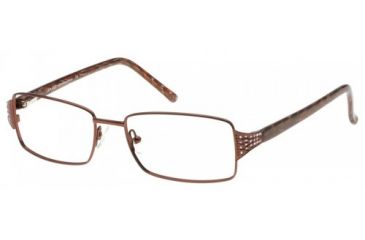 Image of Exces Princess 119 Single Vision Prescription Eyeglasses, Brown Frame, EXP119343SV