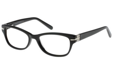 Image of Exces Princess 133 Single Vision Prescription Eyeglasses, Black/Silver Frame, EXP133101SV