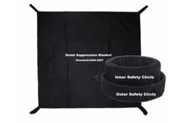 Image of ExecDefense USA Bomb Suppression Blanket, Black, 61in x 61in, EXV-0972A