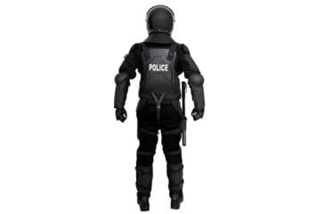Image of ExecDefense USA TURBO-X Riot Suit, Black &amp; Dark Navy Blue, Universal Size, TURBO-X