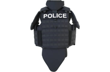 Image of ExecDefense USA 360 Full Tactical Bulletproof Vest, Level III A, Black, Large, ED-TX229-L