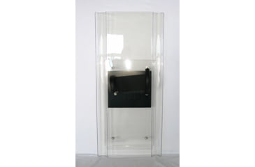 Image of ExecDefense USA Interlocking Riot Shield, Transparent, Jumbo Size, 5.2 Height, ED-ILRS-J