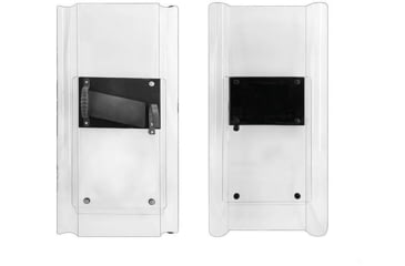 Image of ExecDefense USA Interlocking Riot Shield, Transparent, Jumbo Size, 5.2 Height, ED-ILRS-J