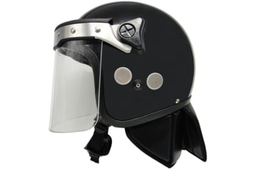 Image of ExecDefense USA PROTEC-X Riot Helmet, Black, X-Large, EDX-072-XL
