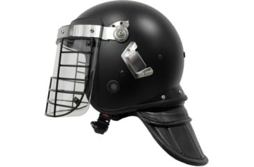 Image of ExecDefense USA Terminator-X Riot Helmet, Matte Black, Universal Size, EDX-074C