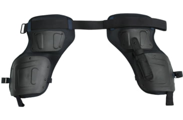 Image of ExecDefense USA TURBO-X Riot Suit, Black &amp; Dark Navy Blue, Universal Size, TURBO-X