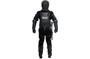 Image of ExecDefense USA TURBO-X Riot Suit, Black &amp; Dark Navy Blue, Universal Size, TURBO-X