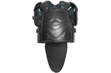 Image of ExecDefense USA TURBO-X Riot Suit, Black &amp; Dark Navy Blue, Universal Size, TURBO-X