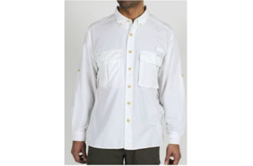 Image of ExOfficio Air Strip Lite Long Sleeve Clearance - Men's - White M