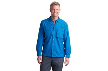 Image of ExOfficio Air Strip Long Sleeve - Men's, Regatta, Medium, 1001-2035-Regatta-M