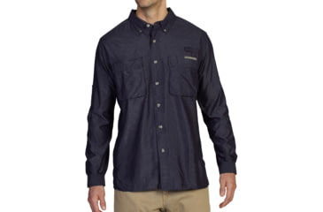 Image of ExOfficio Air Strip Long Sleeve Shirt - Men's, Evening, Small, 10012035-5902-S