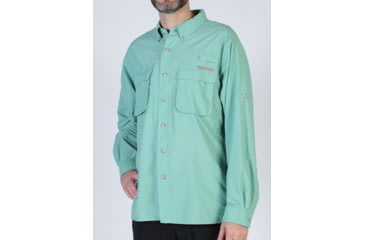 Image of ExOfficio Air Strip Long Sleeve Shirt - Men's, Feldspar, Extra Large, 10012035-5458-XL