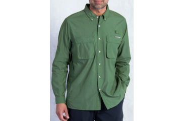 Image of ExOfficio Air Strip Long Sleeve Shirt - Men's, Hops, 2XL, 10012035-6541-2XL