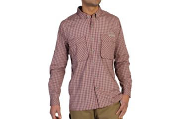 Image of ExOfficio Air Strip Micro Plaid Shirt - Men's-Baroque-Medium