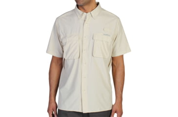 Image of ExOfficio Air Strip Short Sleeve Shirt - Men's-Bone-Small
