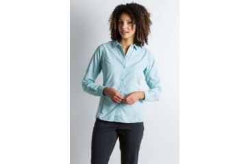 Image of ExOfficio BA Brisa Long Sleeve Shirt Women's, Saltwater, S 21013152-5250_S