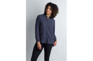 Image of ExOfficio BA Collette Long Sleeve Shirt Women's, Carbon, M 21013075-9703_M