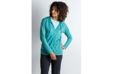 Image of ExOfficio BA Modena Hoody Women's, Saltwater Heather, M 21113080-5252_M