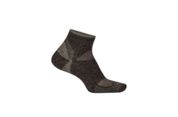 Image of ExOfficio BA Sotice Canyon Qtr Sock Men's, Cigar Heather, L/XL 31553135-8337_L/XL