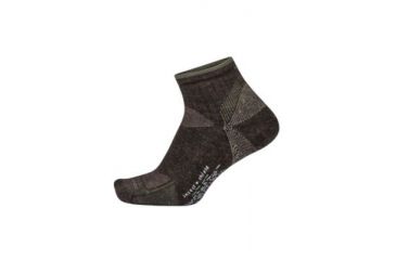 Image of ExOfficio BA Sotice Canyon Qtr Sock Men's, Cigar Heather, L/XL 31553135-8337_L/XL