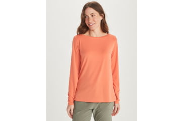 Image of ExOfficio BA Wanderlux Crew LS - Womens, Amber Rose, Medium, E12445-18900-M